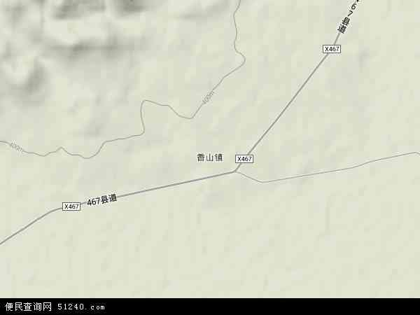 香山镇地形图 - 香山镇地形图高清版 - 2024年香山镇地形图