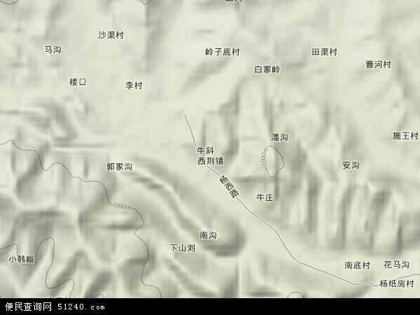 西荆镇地形图 - 西荆镇地形图高清版 - 2024年西荆镇地形图