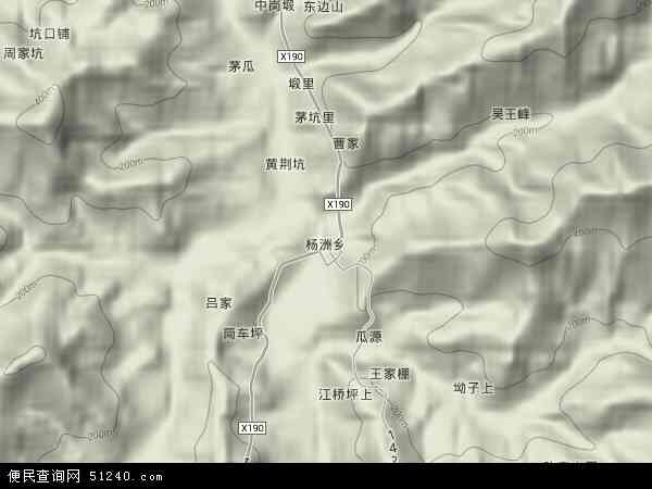 杨洲乡地形图 - 杨洲乡地形图高清版 - 2024年杨洲乡地形图