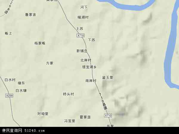 银宝湖乡地形图 - 银宝湖乡地形图高清版 - 2024年银宝湖乡地形图