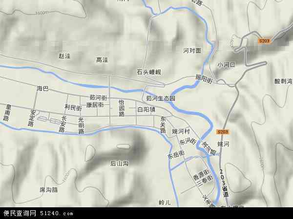 白阳镇地形图 - 白阳镇地形图高清版 - 2024年白阳镇地形图