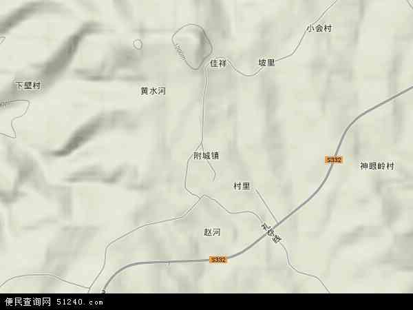 附城镇地形图 - 附城镇地形图高清版 - 2024年附城镇地形图