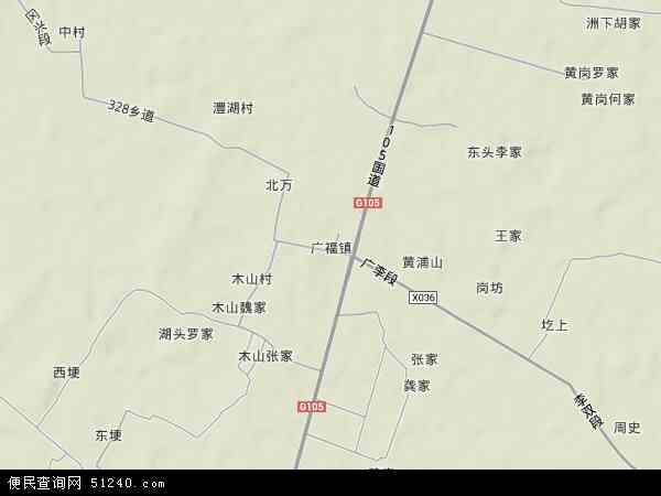 广福镇地形图 - 广福镇地形图高清版 - 2024年广福镇地形图