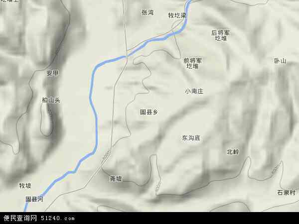 固县乡地形图 - 固县乡地形图高清版 - 2024年固县乡地形图