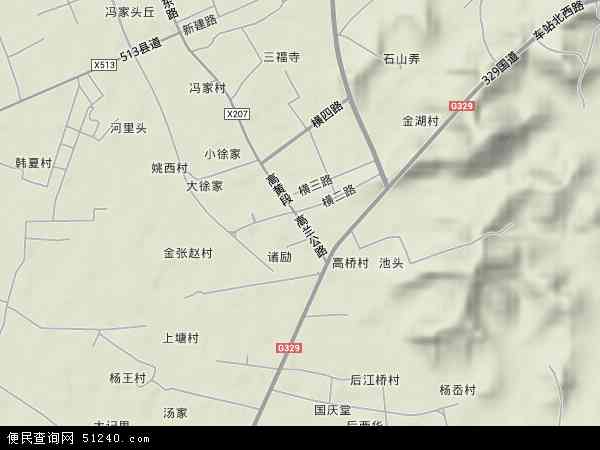 黄家埠镇地形图 - 黄家埠镇地形图高清版 - 2024年黄家埠镇地形图