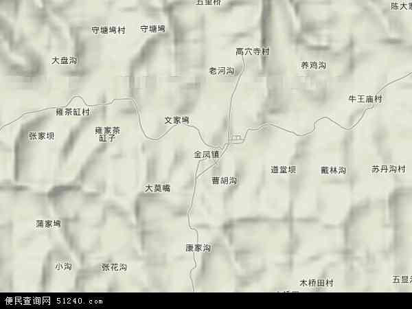 金凤镇地形图 - 金凤镇地形图高清版 - 2024年金凤镇地形图