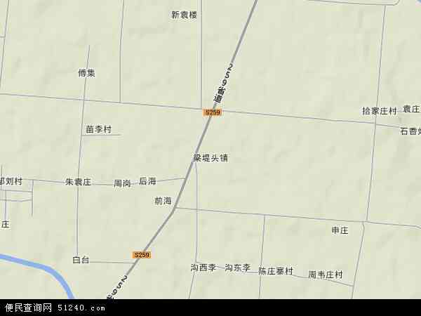 梁堤头镇地形图 - 梁堤头镇地形图高清版 - 2024年梁堤头镇地形图