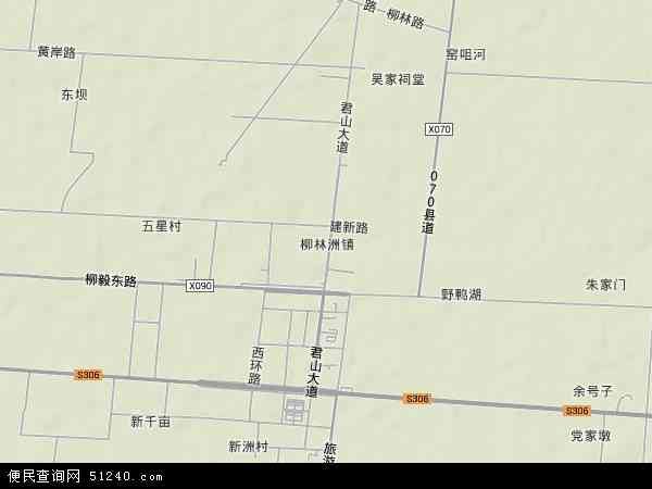 柳林洲镇地形图 - 柳林洲镇地形图高清版 - 2024年柳林洲镇地形图