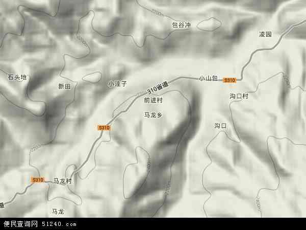 马龙乡地形图 - 马龙乡地形图高清版 - 2024年马龙乡地形图