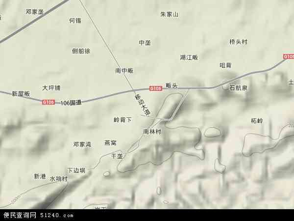 南林桥镇地形图 - 南林桥镇地形图高清版 - 2024年南林桥镇地形图