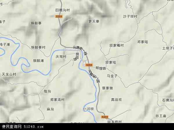 庆华镇地形图 - 庆华镇地形图高清版 - 2024年庆华镇地形图