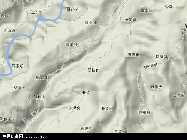 双桂乡地形图 - 双桂乡地形图高清版 - 2024年双桂乡地形图