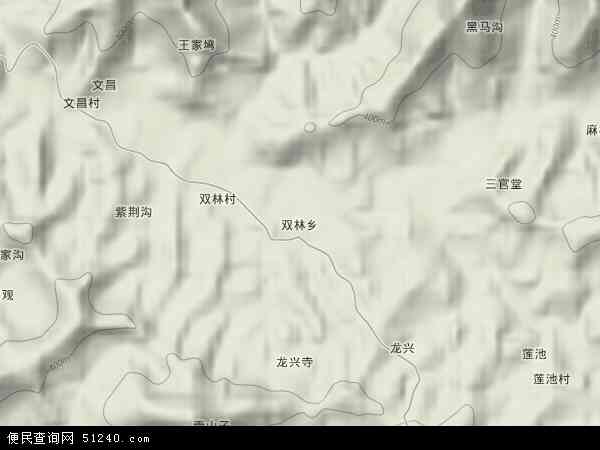 双林乡地形图 - 双林乡地形图高清版 - 2024年双林乡地形图