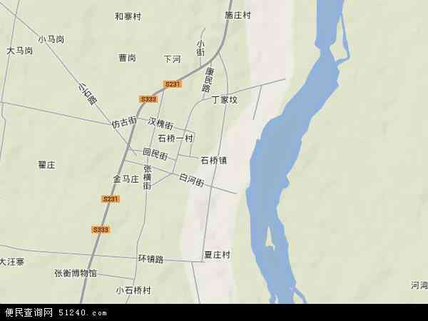 石桥镇地形图 - 石桥镇地形图高清版 - 2024年石桥镇地形图