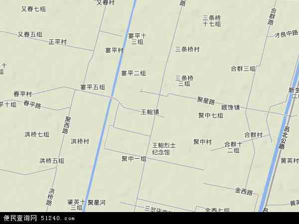 王鲍镇地形图 - 王鲍镇地形图高清版 - 2024年王鲍镇地形图