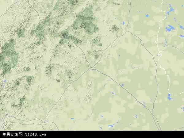 乌额格其牧场地形图 - 乌额格其牧场地形图高清版 - 2024年乌额格其牧场地形图