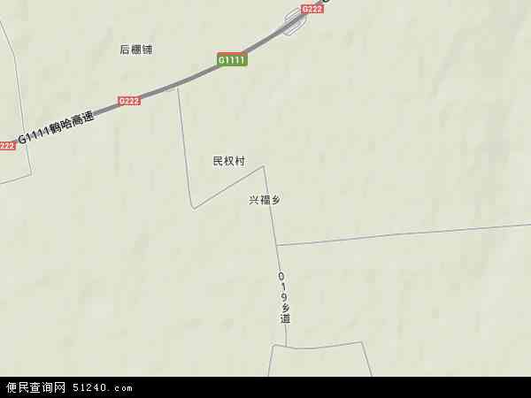 兴福乡地形图 - 兴福乡地形图高清版 - 2024年兴福乡地形图