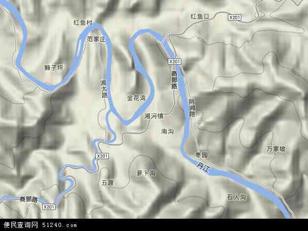 湘河镇地形图 - 湘河镇地形图高清版 - 2024年湘河镇地形图