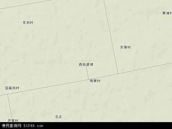 西张堡镇地形图 - 西张堡镇地形图高清版 - 2024年西张堡镇地形图