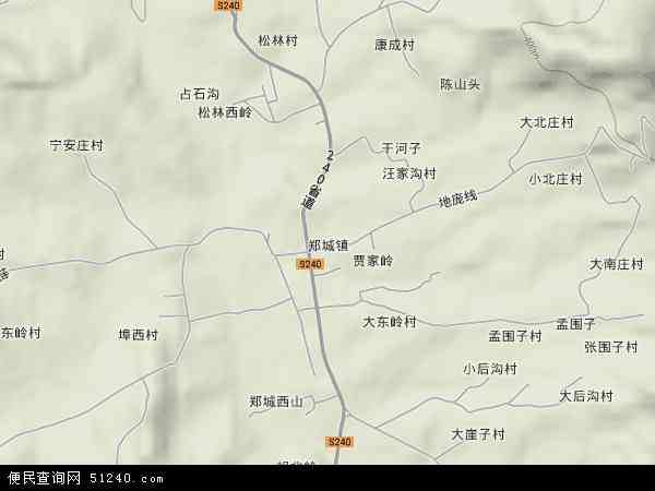 郑城镇地形图 - 郑城镇地形图高清版 - 2024年郑城镇地形图