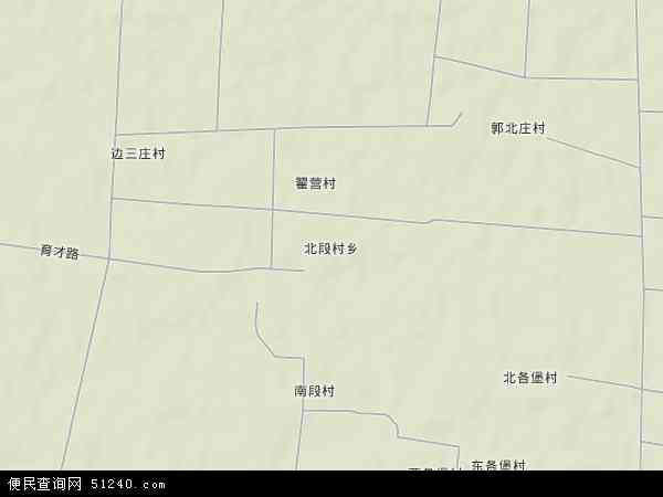 北段村乡地形图 - 北段村乡地形图高清版 - 2024年北段村乡地形图