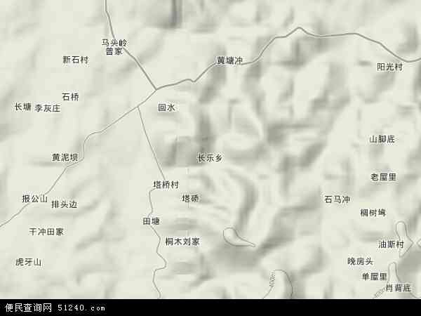 长乐乡地形图 - 长乐乡地形图高清版 - 2024年长乐乡地形图