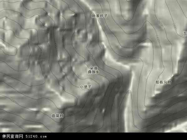朵洛彝族乡地形图 - 朵洛彝族乡地形图高清版 - 2024年朵洛彝族乡地形图