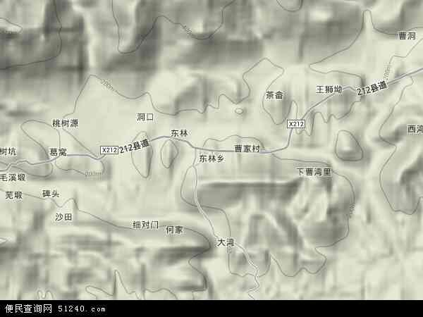 东林乡地形图 - 东林乡地形图高清版 - 2024年东林乡地形图