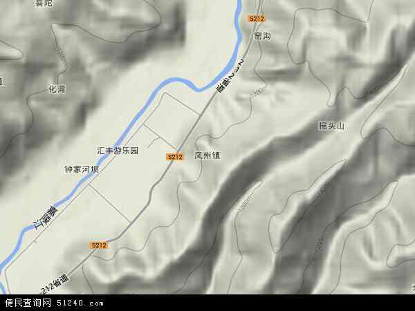 凤州镇地形图 - 凤州镇地形图高清版 - 2024年凤州镇地形图