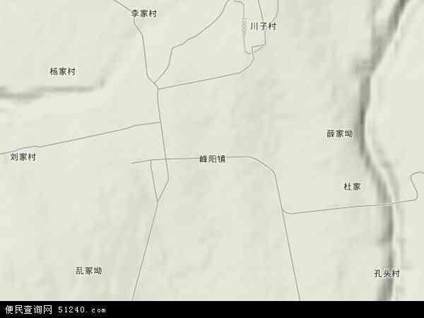 峰阳镇地形图 - 峰阳镇地形图高清版 - 2024年峰阳镇地形图
