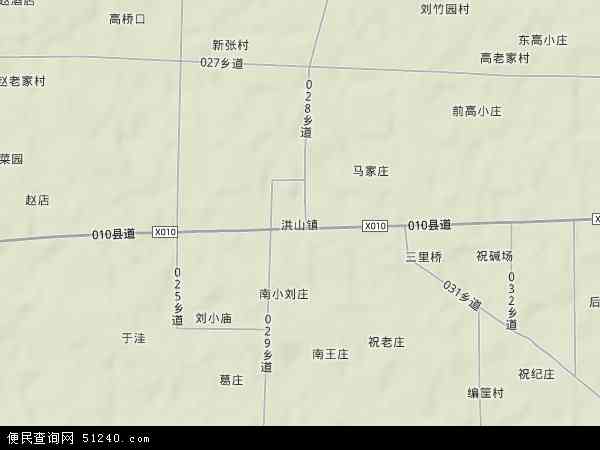 洪山镇地形图 - 洪山镇地形图高清版 - 2024年洪山镇地形图