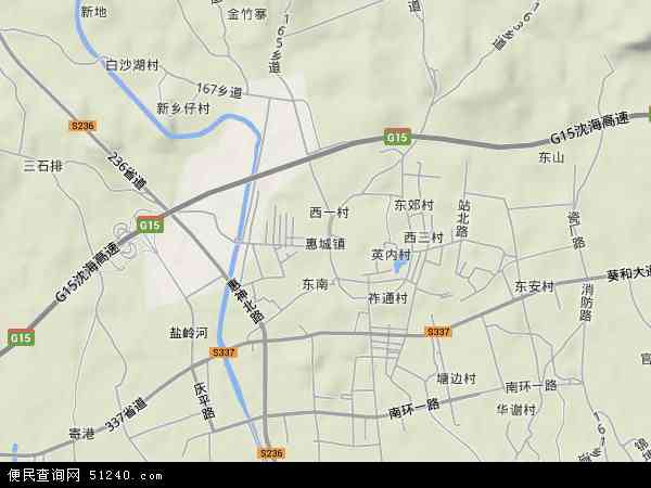 惠城镇地形图 - 惠城镇地形图高清版 - 2024年惠城镇地形图