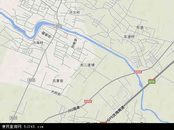 刘二堡镇地形图 - 刘二堡镇地形图高清版 - 2024年刘二堡镇地形图
