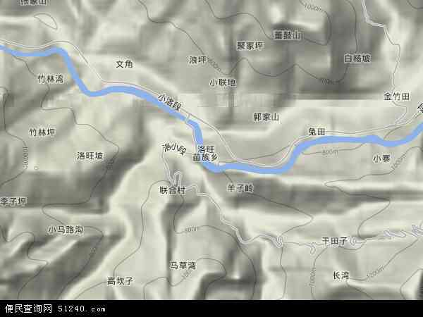 洛旺乡地形图 - 洛旺乡地形图高清版 - 2024年洛旺乡地形图