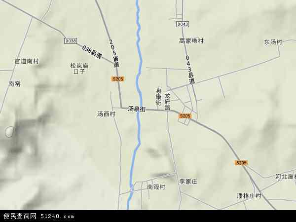 龙泉镇地形地图