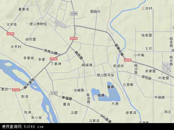 梅城镇地形图 - 梅城镇地形图高清版 - 2024年梅城镇地形图