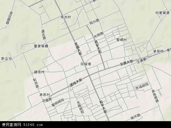 双城镇地图 - 双城镇卫星地图 - 双城镇高清航拍地图 - 便民查询网