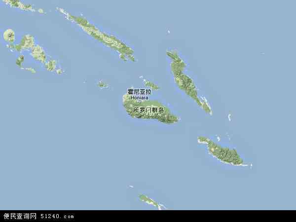 所罗门群岛地形图 - 所罗门群岛地形图高清版 - 2024年所罗门群岛地形图