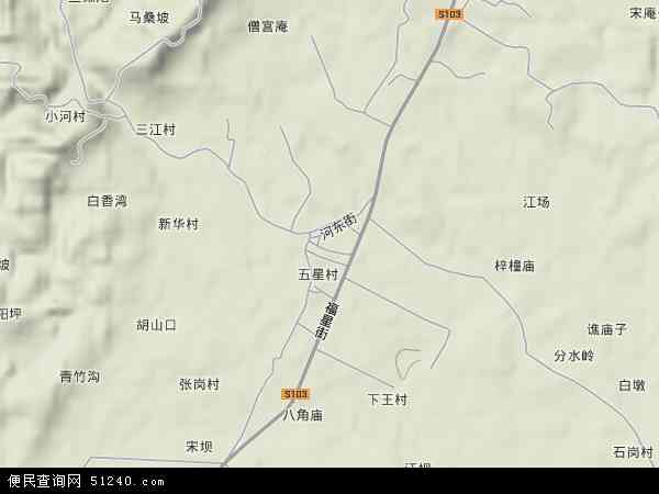 双福镇地形图 - 双福镇地形图高清版 - 2024年双福镇地形图