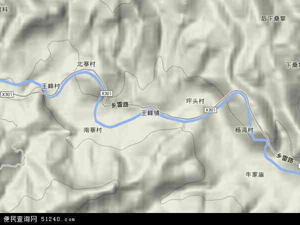 王峰镇地形图 - 王峰镇地形图高清版 - 2024年王峰镇地形图