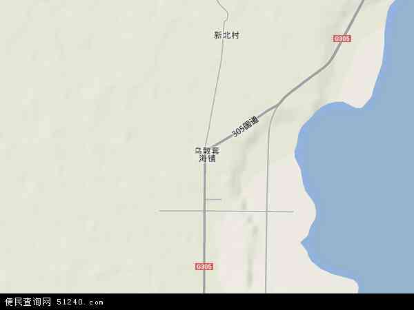 乌敦套海镇地形图 - 乌敦套海镇地形图高清版 - 2024年乌敦套海镇地形图