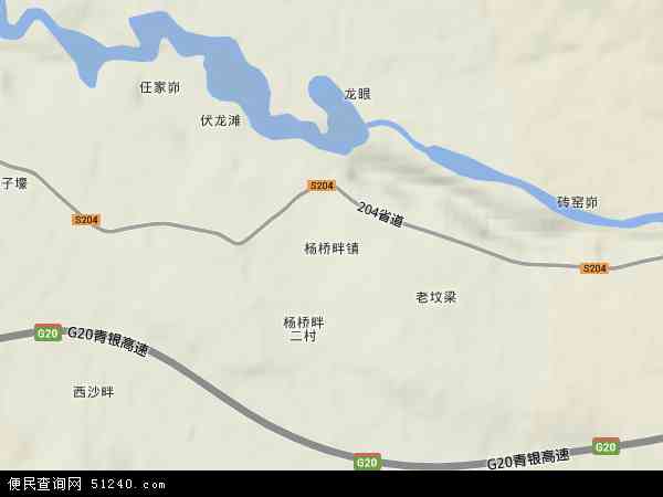 杨桥畔镇地形图 - 杨桥畔镇地形图高清版 - 2024年杨桥畔镇地形图