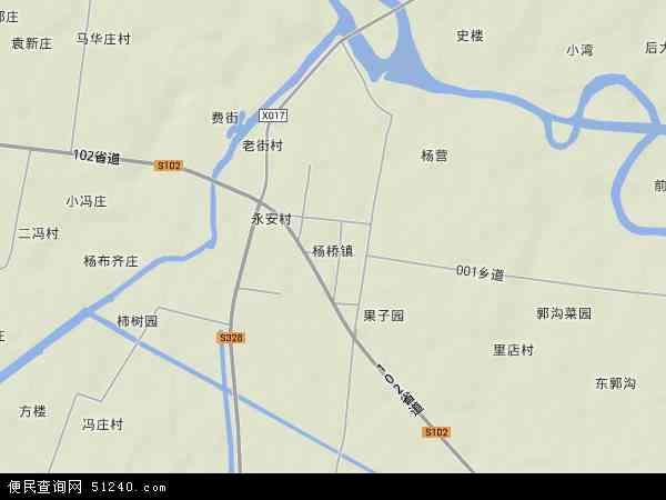 杨桥镇地形图 - 杨桥镇地形图高清版 - 2024年杨桥镇地形图