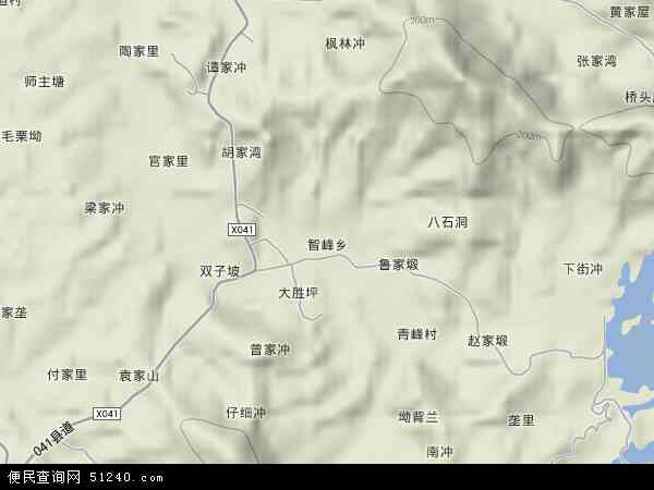 智峰乡地形图 - 智峰乡地形图高清版 - 2024年智峰乡地形图
