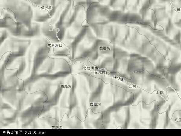 北赵川镇地形图 - 北赵川镇地形图高清版 - 2024年北赵川镇地形图