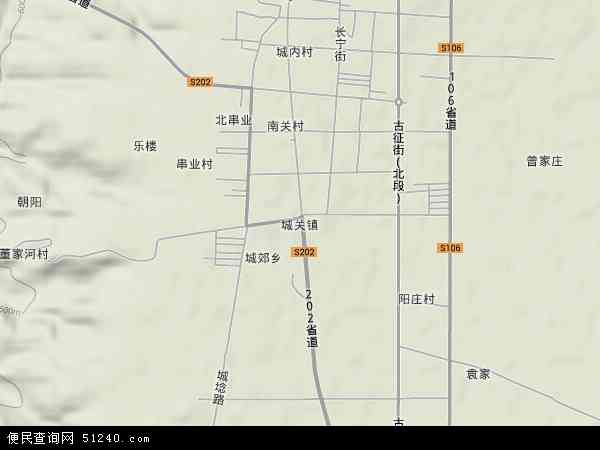 城关镇地形图 - 城关镇地形图高清版 - 2024年城关镇地形图