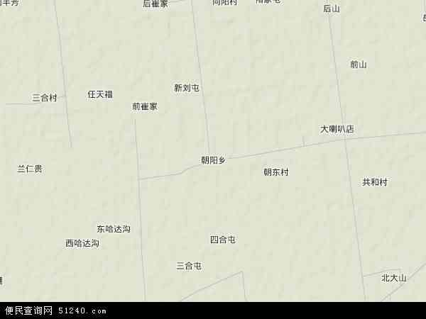 朝阳乡地形图 - 朝阳乡地形图高清版 - 2024年朝阳乡地形图