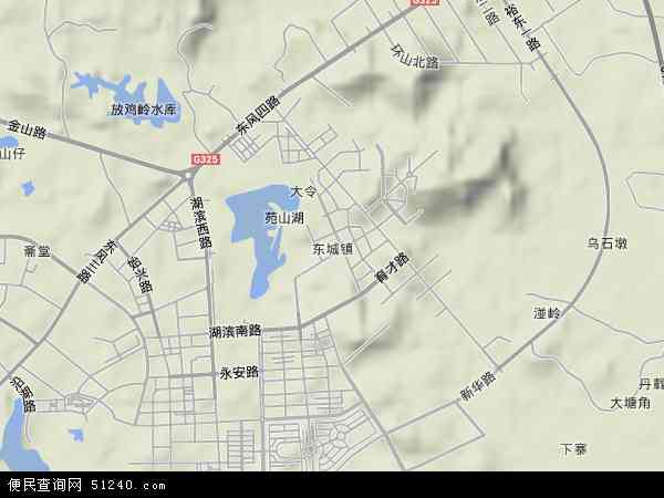 东城镇地形图 - 东城镇地形图高清版 - 2024年东城镇地形图