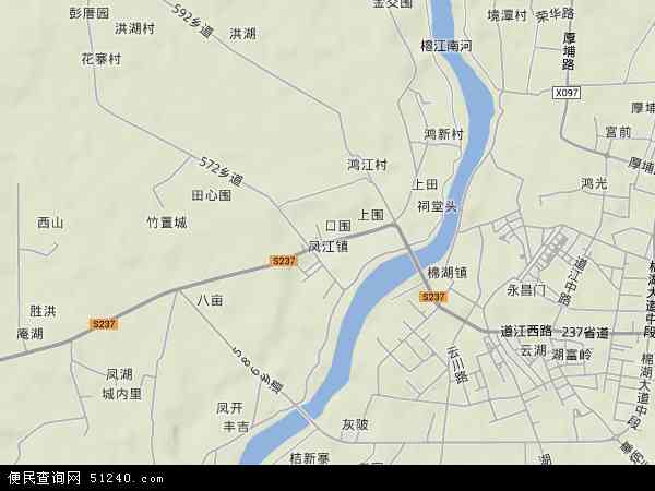 凤江镇地形图 - 凤江镇地形图高清版 - 2024年凤江镇地形图