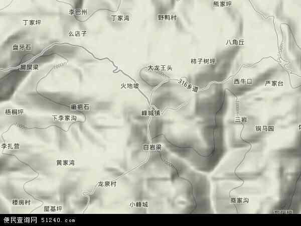 峰城镇地形图 - 峰城镇地形图高清版 - 2024年峰城镇地形图